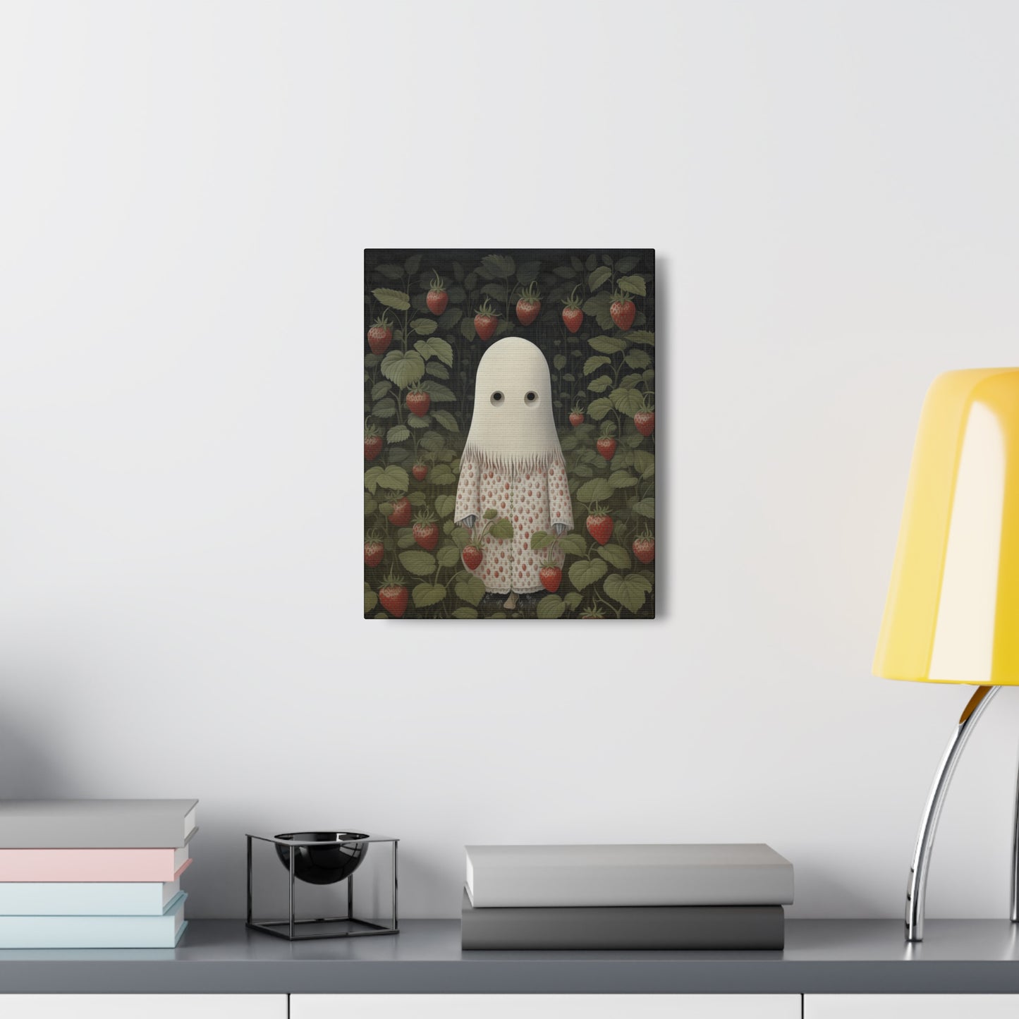 Ghost in the Strawberry Plants - Canvas Gallery Wraps