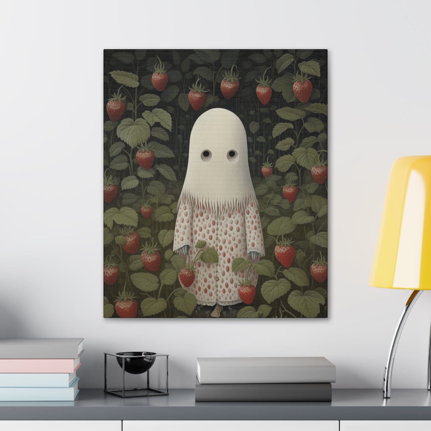 Ghost in the Strawberry Plants - Canvas Gallery Wraps