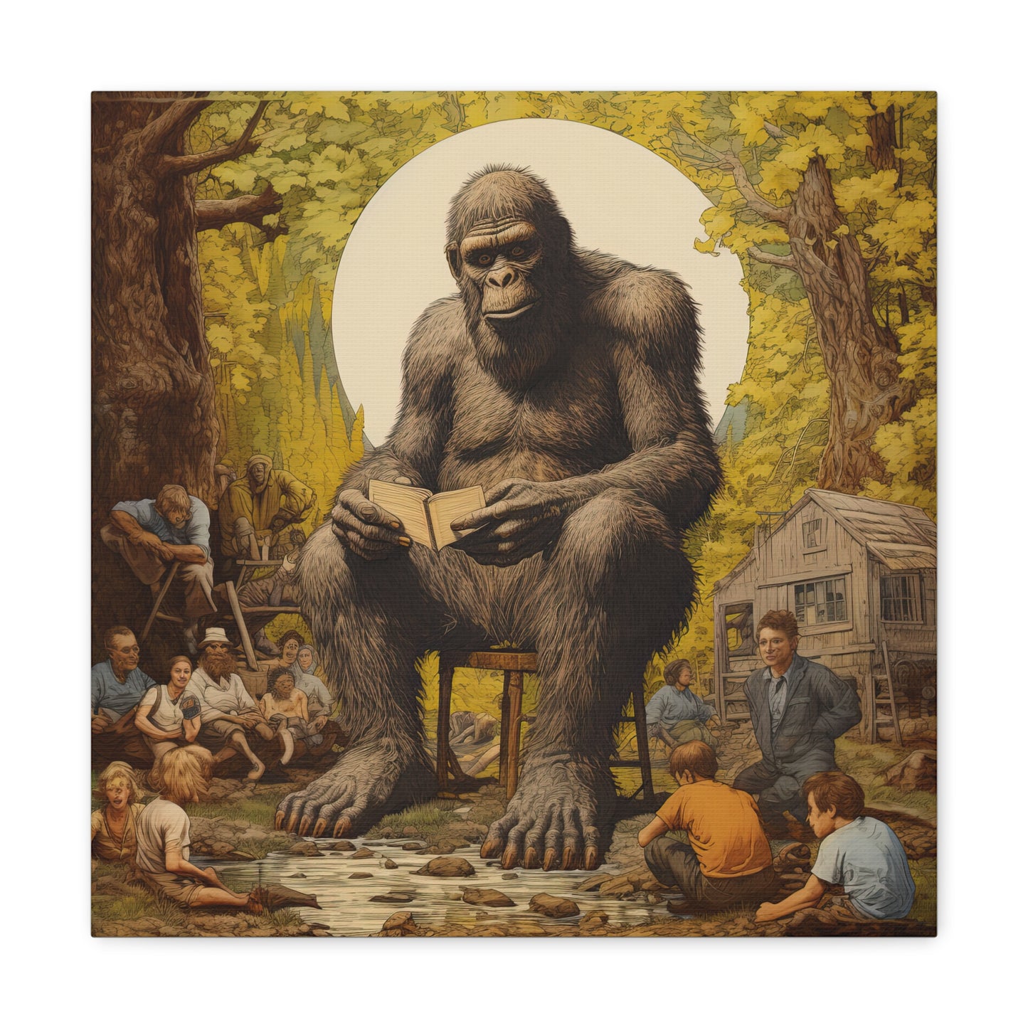 Bigfoot's Storytime Extravaganza - Canvas Gallery Wraps