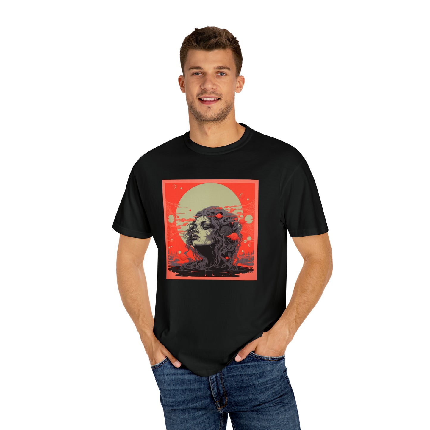 Lunar Enchantment - Unisex Garment-Dyed T-shirt