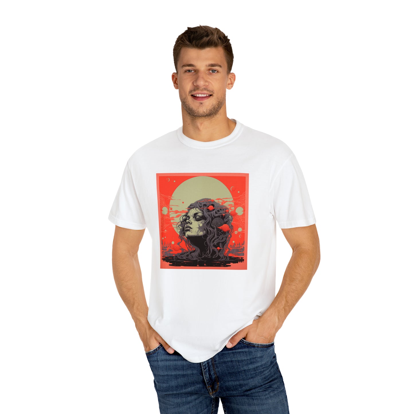 Lunar Enchantment - Unisex Garment-Dyed T-shirt