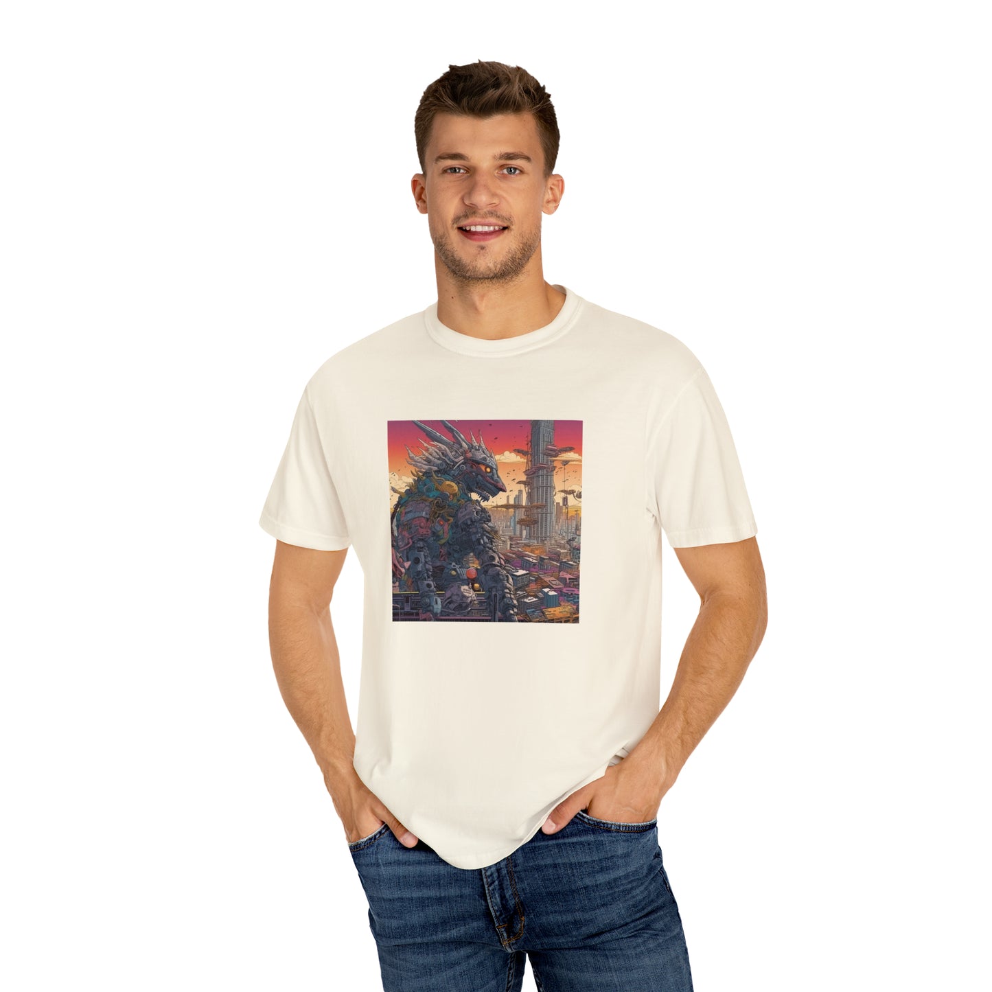 Mecha Godzilla - Unisex Garment-Dyed T-shirt