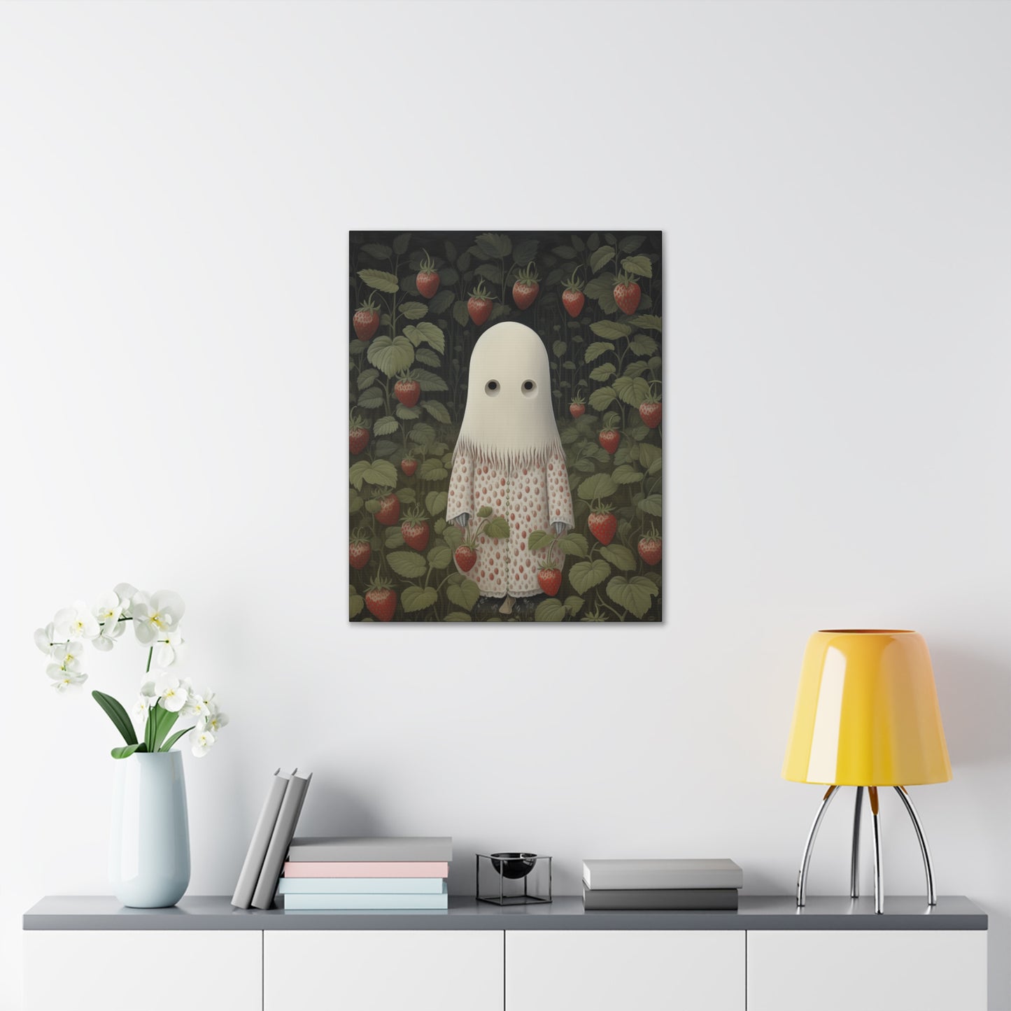 Ghost in the Strawberry Plants - Canvas Gallery Wraps