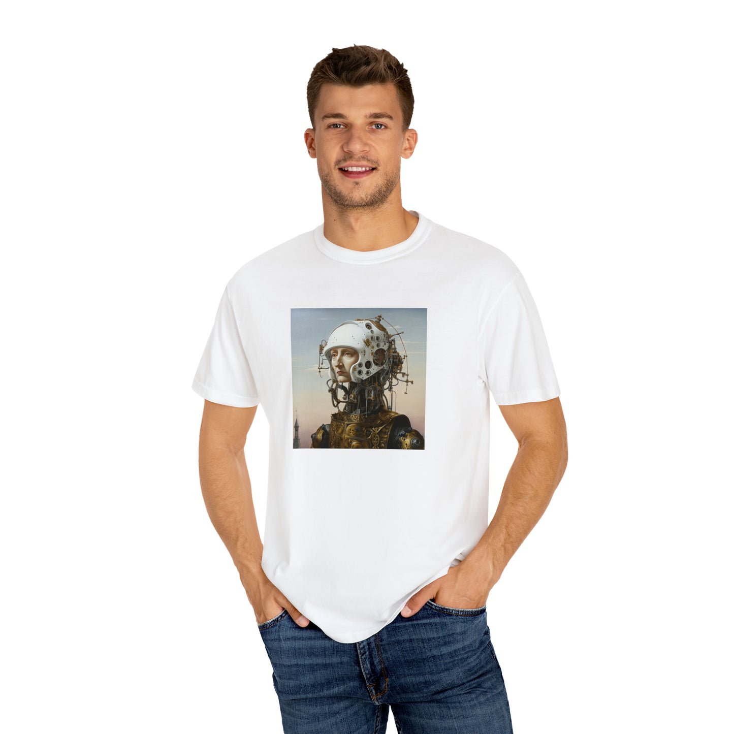 Techno Renaissance - Unisex Garment-Dyed T-shirt