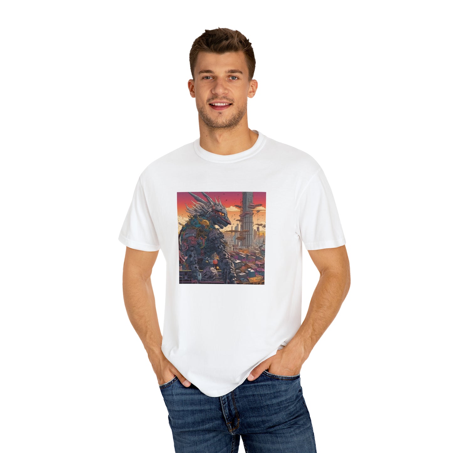 Mecha Godzilla - Unisex Garment-Dyed T-shirt