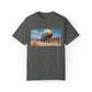 Sinister Pursuit in the Mechanized Countryside - Unisex Garment-Dyed T-shirt