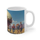 Sinister Pursuit in the Mechanized Countryside - Ceramic Mug 11oz