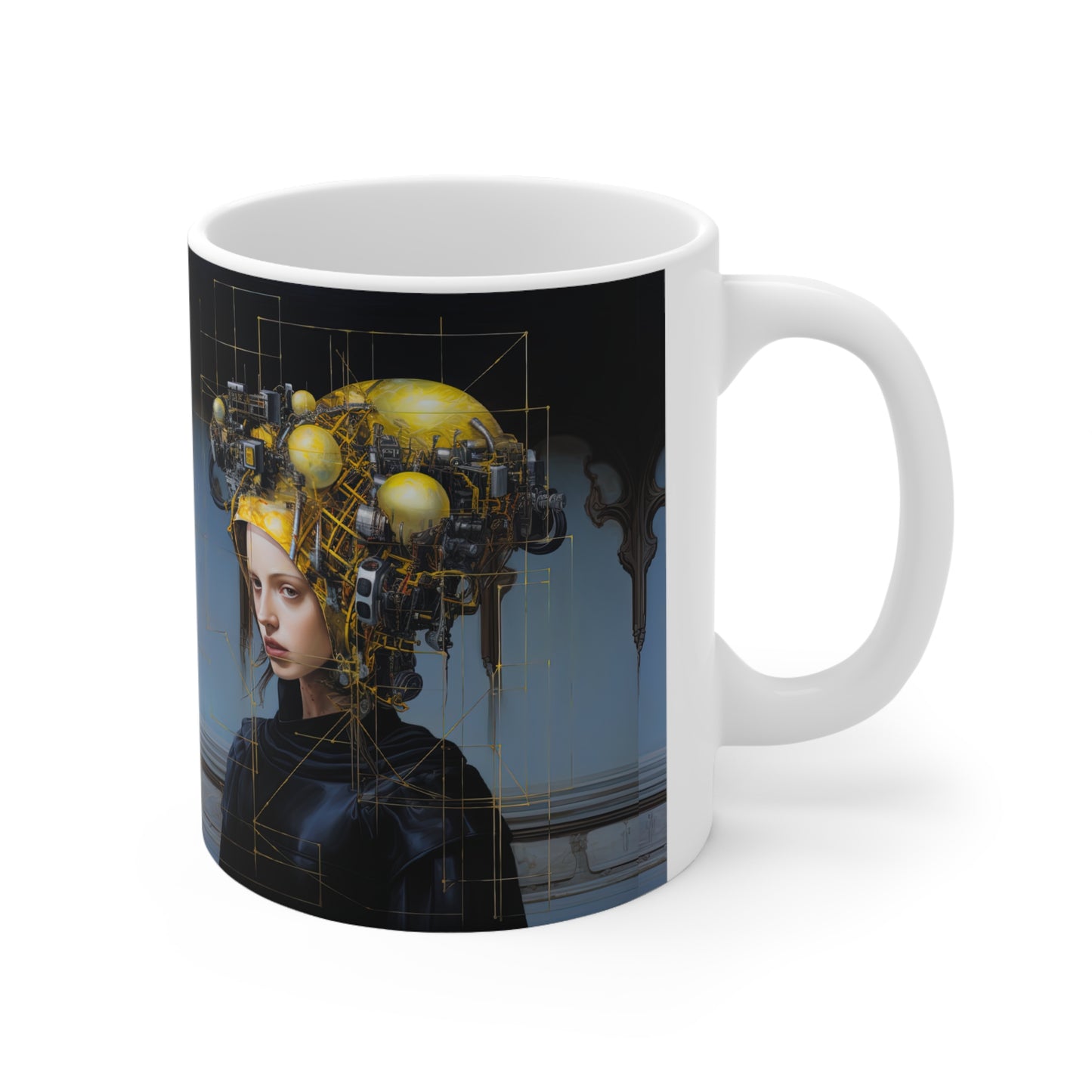 Glitch Renaissance Ceramic Mug 11oz