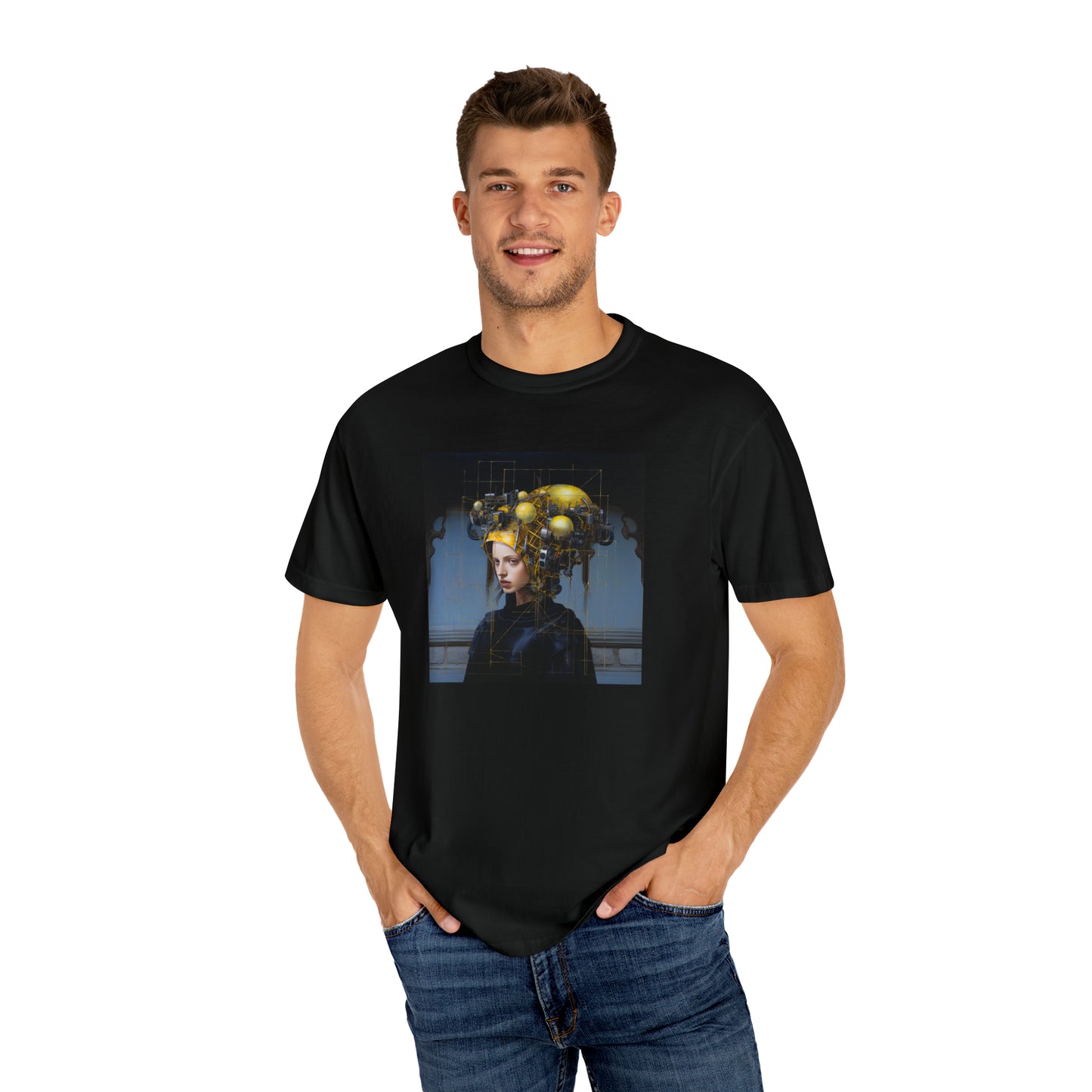 Glitch Renaissance - Unisex Garment-Dyed T-shirt