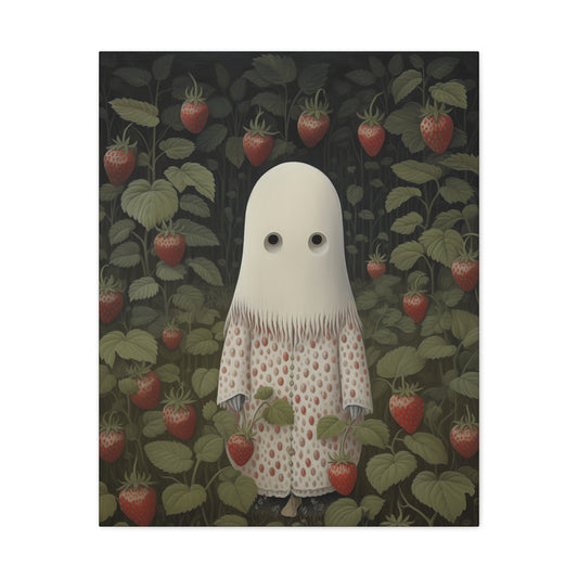 Ghost in the Strawberry Plants - Canvas Gallery Wraps