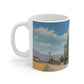 Sinister Pursuit in the Mechanized Countryside - Ceramic Mug 11oz