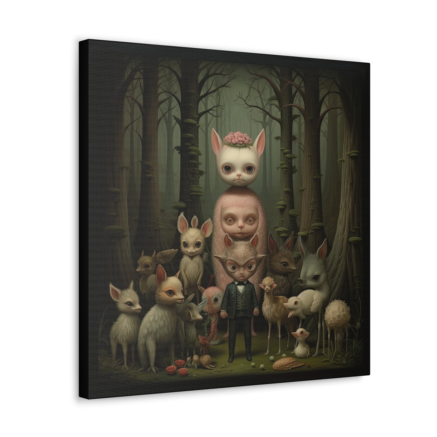 Enchanted Woodland Gathering - Canvas Gallery Wraps